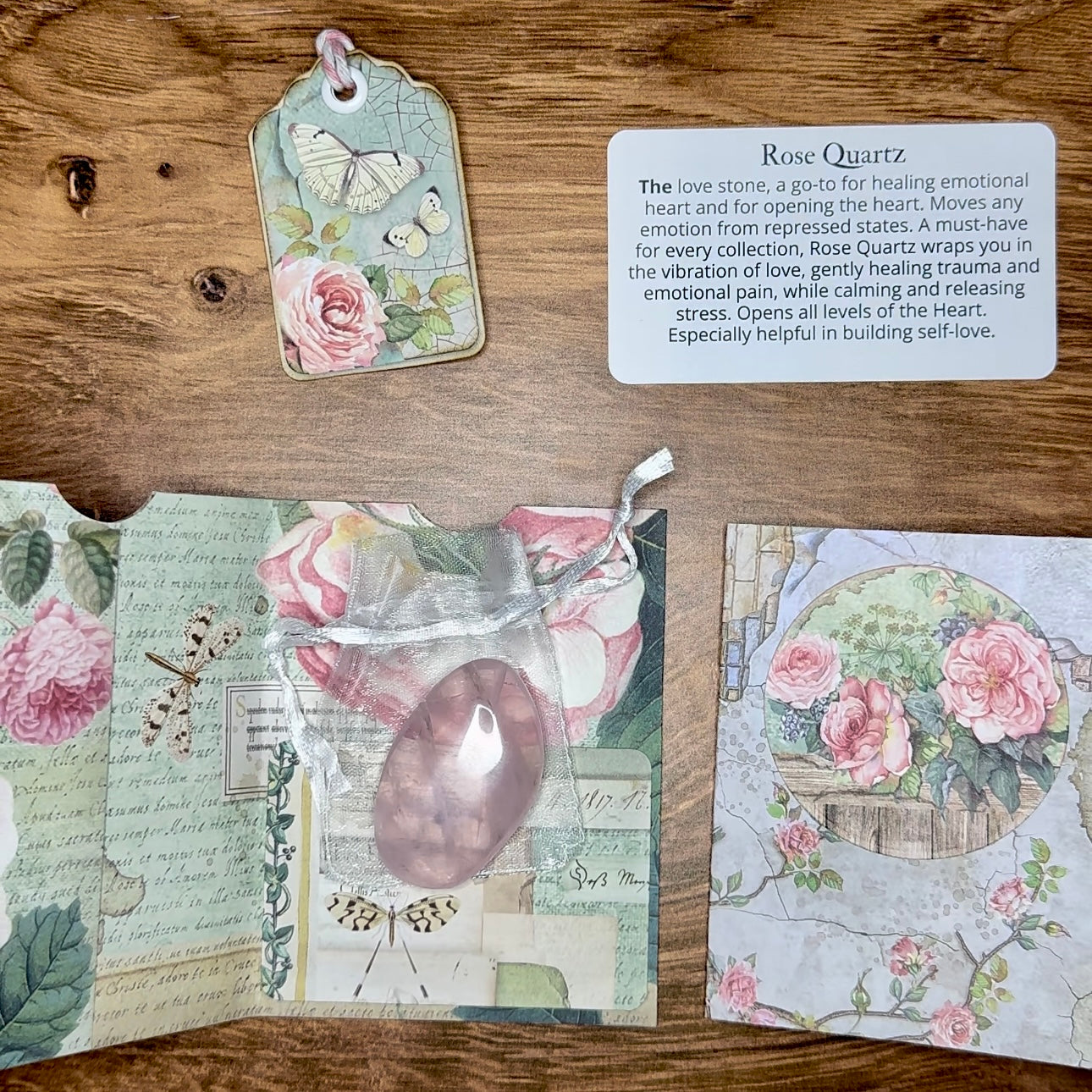 The Heart's Sanctuary Mother-Rose Quartz Gift Set The Stone Apothecary The Heart's Sanctuary Mother-Rose Quartz Gift Set The Stone Apothecary